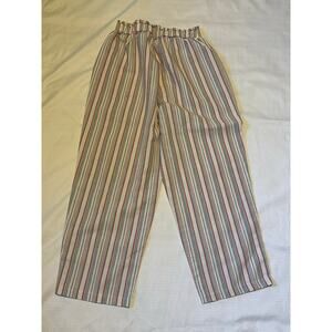 Harper by Block Striped pants Size Medium Red White Blue